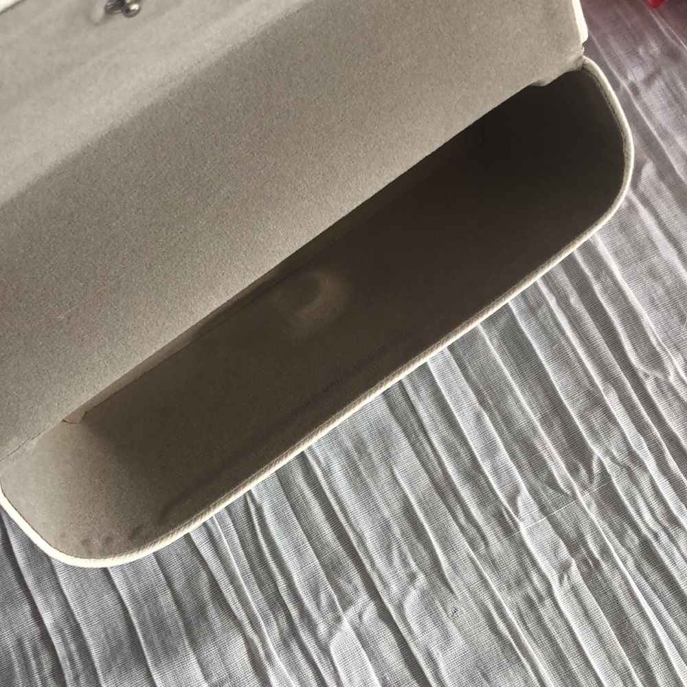 MICHAEL KORS white fold over snap sunglasses eyeglasses designer case - Picture 7 of 14